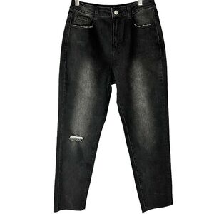 NWT Kittenish Black Denim High Rise Goth Jeans